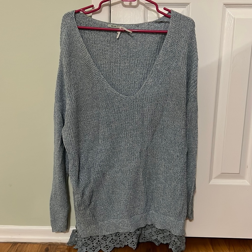 Urban Outfitters Knit Deep V Neck Sweater
